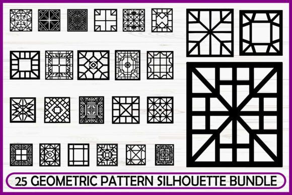 25 Modern Geometric Pattern SVG Bundle
