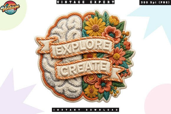Creative Mind Crochet Yarn Faux PNG: Merging Art and Texture for Modern Design