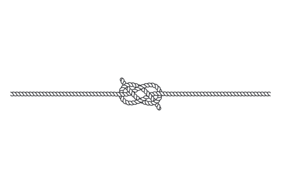 Eight Knot on Navy Cord: Nautical Decor