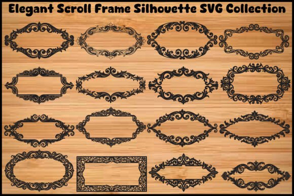 Elegant Scroll Frame SVG Bundle