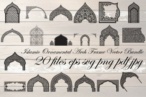 Elevating Design Authenticity: The Strategic Value of the Islamic Ornamental Arch Frame Vector