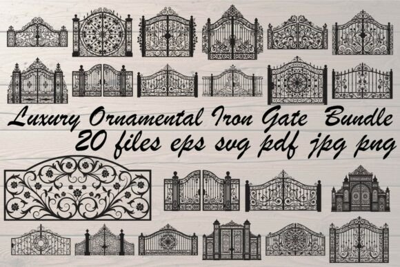 Elevating Design Standards with the Luxury Ornamental Iron Gate Bundle