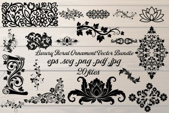 Elevating Visual Identity: The Strategic Value of the Luxury Floral Ornament Bundle in Modern Design