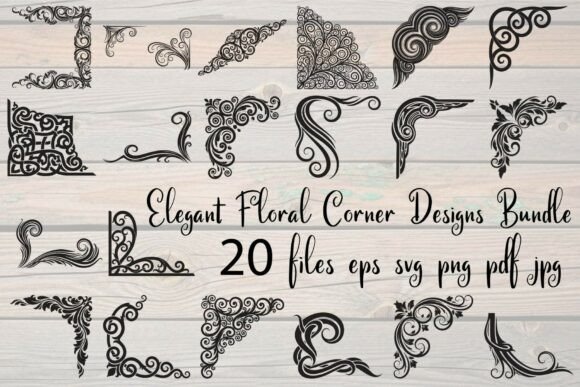 Enhancing Design Workflows with the Elegant Floral Corner Vector Bundle