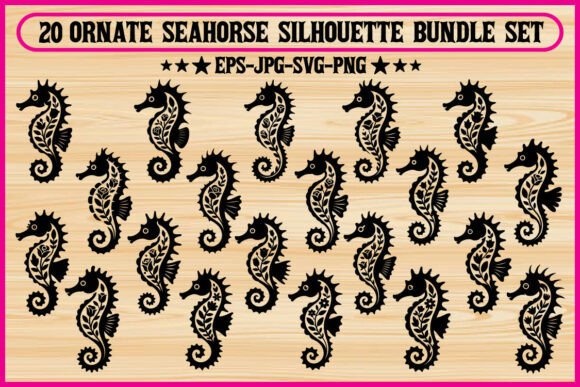 Evaluating the 20 Ornate Seahorse Silhouette Bundle for Creative Projects