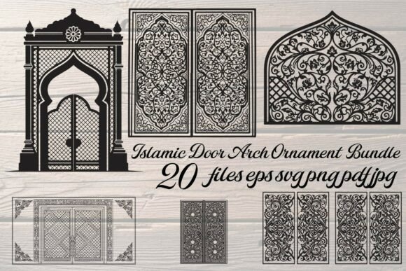 Evaluating the Islamic Door Arch Ornament Bundle for Creative and Commercial Projects
