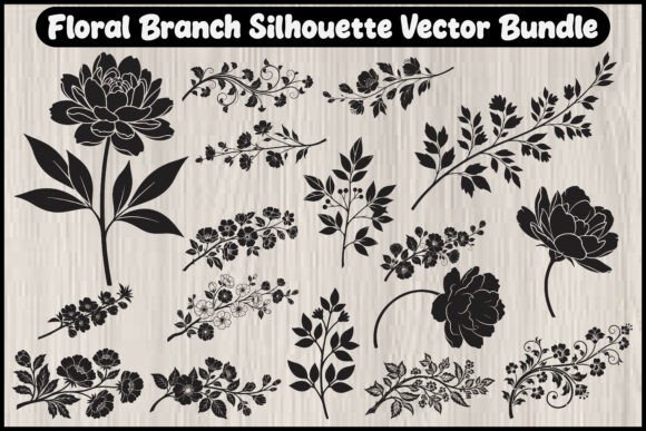 Floral Branch Silhouette Vector Bundle: A Practical Guide to Elegant Design