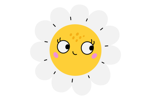 Flower Emoji. Funny Positive Emotion. De: A Practical Guide to Using Cheerful Floral Graphics