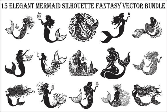 Integrating the 15 Elegant Mermaid Silhouette Fantasy Bundle into Your Creative Workflow