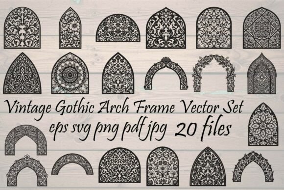 Integrating the Vintage Gothic Arch Frame Bundle into Professional Design Workflows