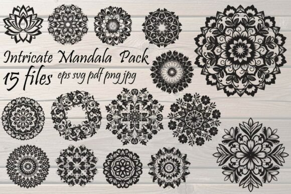 Intricate Mandala Bundle: Elevating Digital and Physical Craft with Precision Vector Art