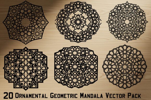 Ornamental Geometric Mandala Vector Pack