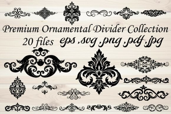 Premium Ornamental Divider Collection: Elevating Design with Vintage Elegance