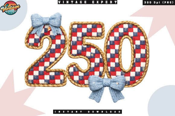 Red White Blue 250 Crochet Yarn Faux PNG: Elevating Patriotic Designs with Textured Charm
