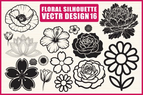 Strategic Design Efficiency with the Floral Silhouette SVG Bundle