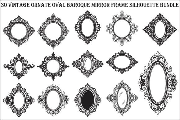 Strategic Visual Positioning with the Baroque Oval Mirror Frame Bundle