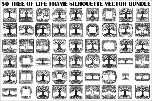 Tree of Life Frame SVG Bundle