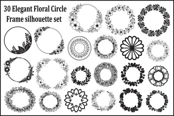 Unlocking Creative Potential: A Guide to the 30 Elegant Floral Circle Frame Set