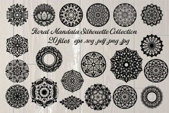 Unlocking Creative Potential with the Floral Mandala Silhouette Collection