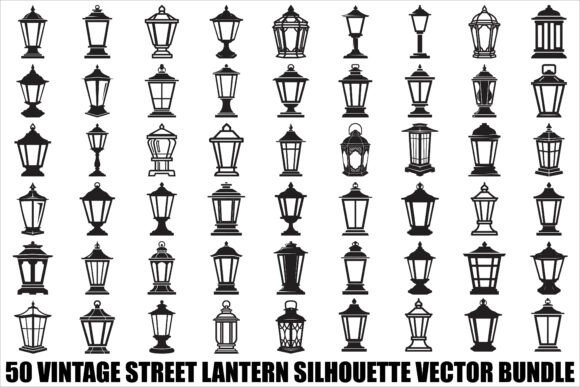 Unlocking Creative Potential with the Vintage Street Lantern Silhouette Bundle