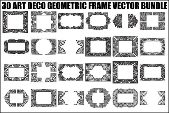 Unlocking the Power of Vintage Elegance: A Comprehensive Guide to the Art Deco Geometric Frame Bundle