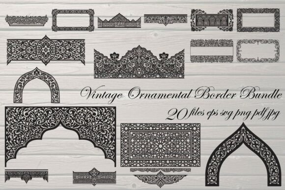Vintage Ornamental Border Islamic: Elevating Design with Timeless Elegance